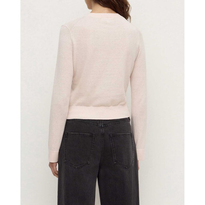 Assembly Label Orina Cotton Cashmere Cardigan Soft Rose image number 1